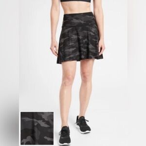 Athleta Black Camo Mini Skirt